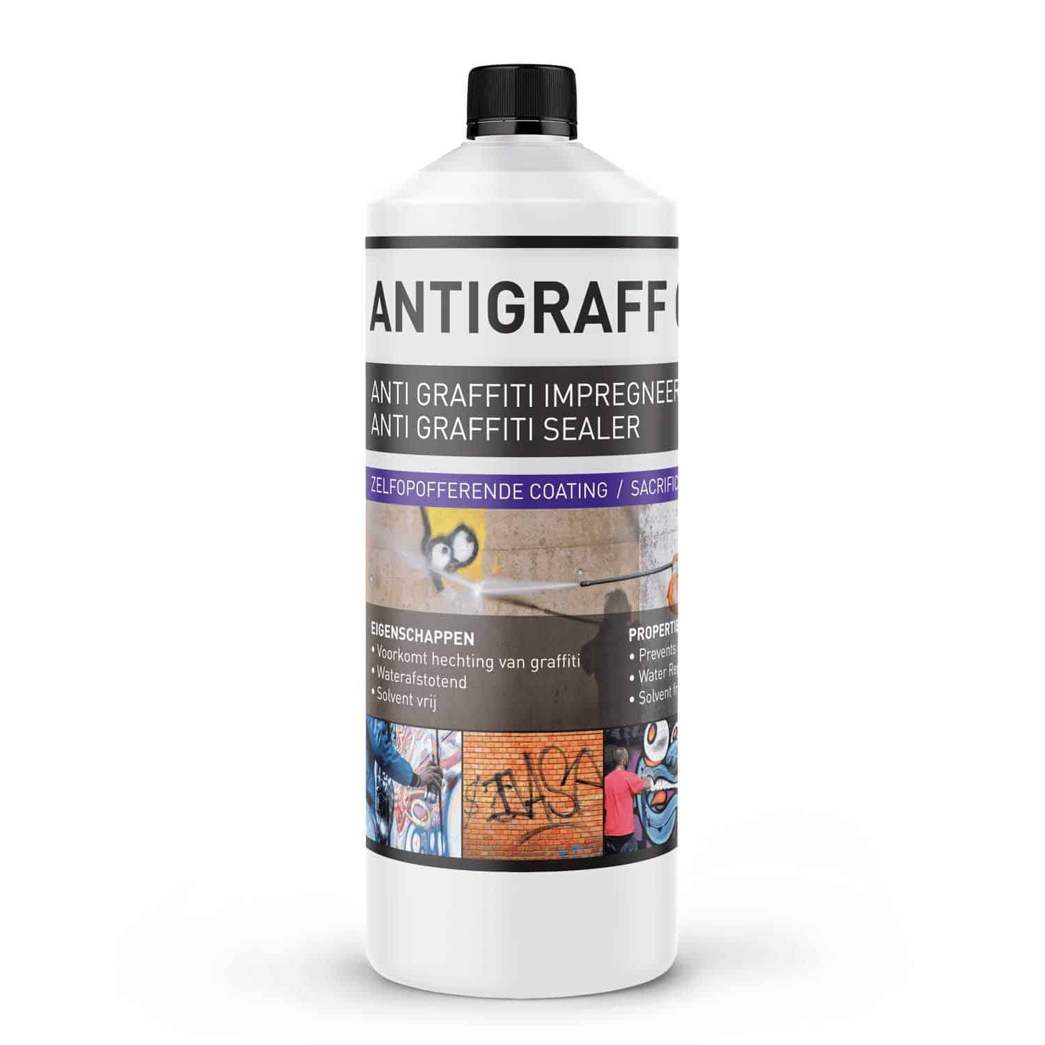 AntiGraff Go Pro, anti graffiti coating, gevel impregneermiddel, nano coating, 123vochtbestrijding