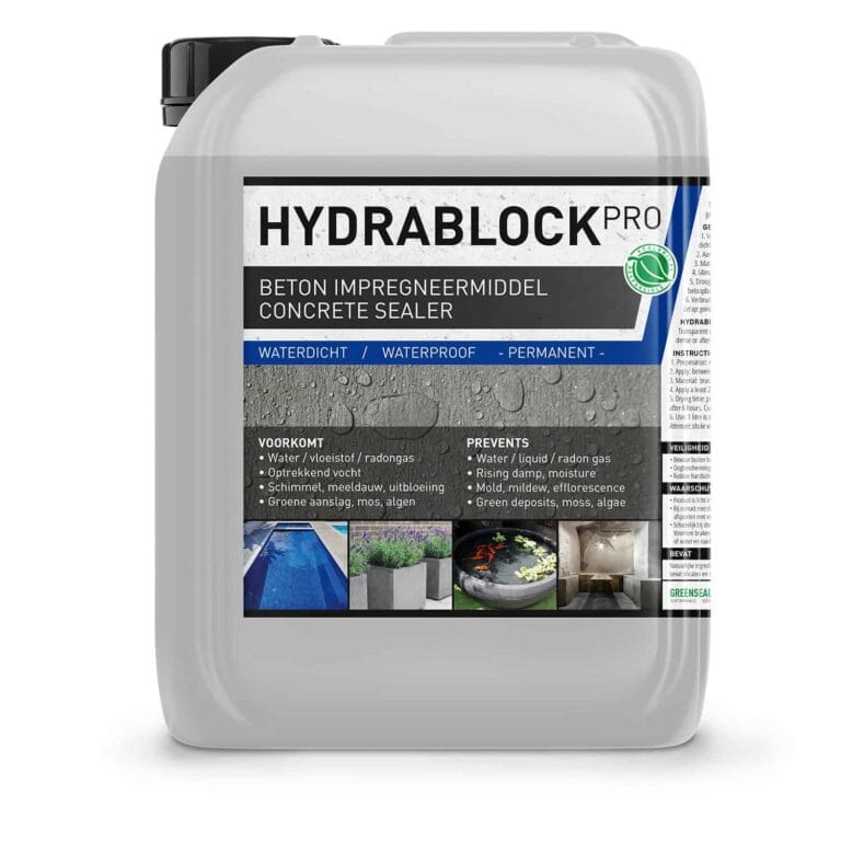 Hydrablock Pro, beton impregneermiddel, beton sealer