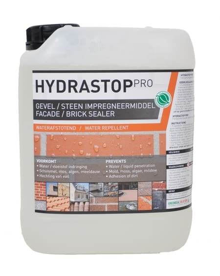 gevel impregneren, hydrastop Pro, gevel waterdicht maken, baksteen impregneren, voegen waterdicht maken