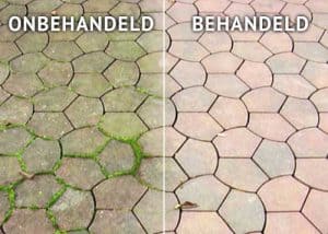 betonnen terras behandeld-onbehandeld