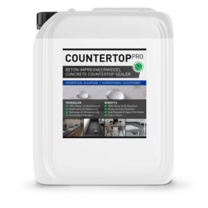 Countertop Pro, aanrechtblad impregneren, gevlinderd beton, gepolijst beton