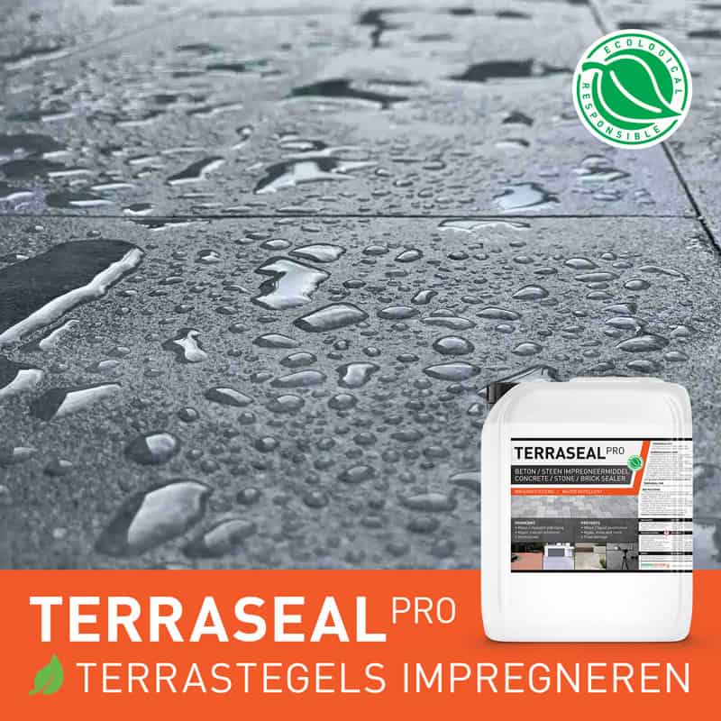 Terraseal Pro, Terrastegels impregneermiddel bij 123vochtbestrijding