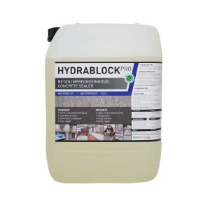 10 liter Hydrablock, Hydrablock Pro, beton impregneren, beton impregneermiddel, beton waterdicht maken