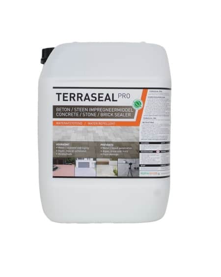 terraseal, terraseal pro, beton impregneren, steen impregnere, natuursteen impregneren, steen en beton waterdicht maken, terras impregneren, gestempeld beton impregneren