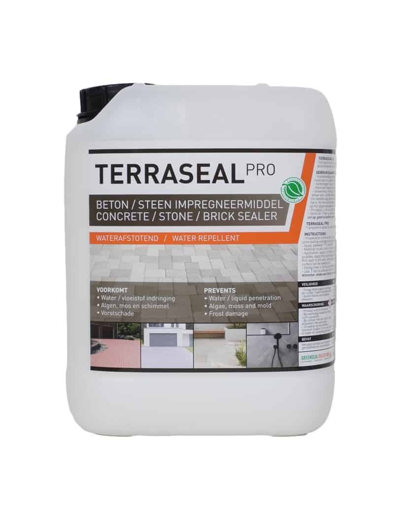 terraseal, terraseal pro, beton impregneren, steen impregnere, natuursteen impregneren, steen en beton waterdicht maken, terras impregneren, gestempeld beton impregneren