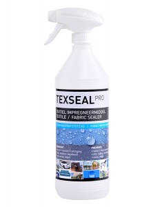 Texseal Pro, textiel impregneermiddel, textiel spray, textiel impregneren, waterafstotende spray, tent impregneer, tent waterdicht maken, tent impregneren