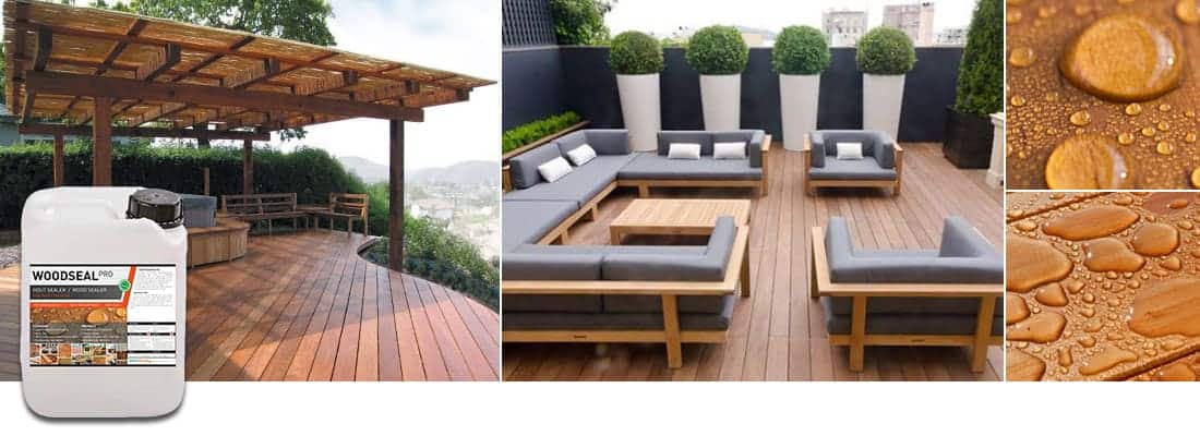 Woodseal terras patio impregneermiddel hout