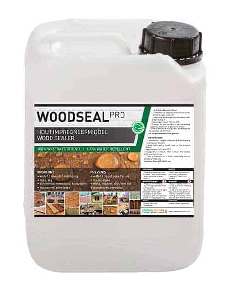 Woodseal Pro - hout behandelen impregneren waterdicht hout impregeneren milieuvriendelijk hout verduurzamen